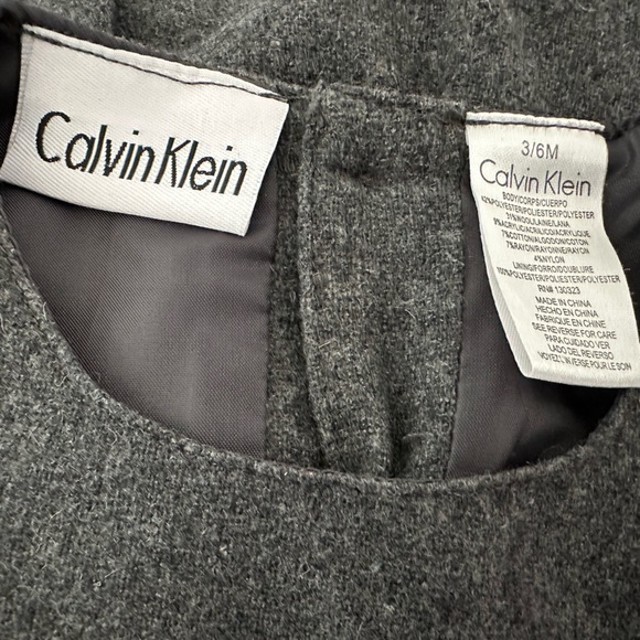 Calvin Klein Gray And Pink Bow Dress - Picture 4 of 5